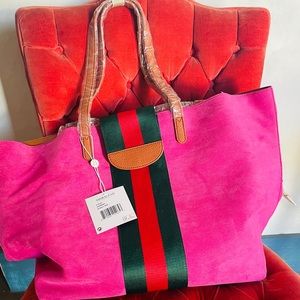 Shiraleah Blakely Tote in Raspberry. New with tags.